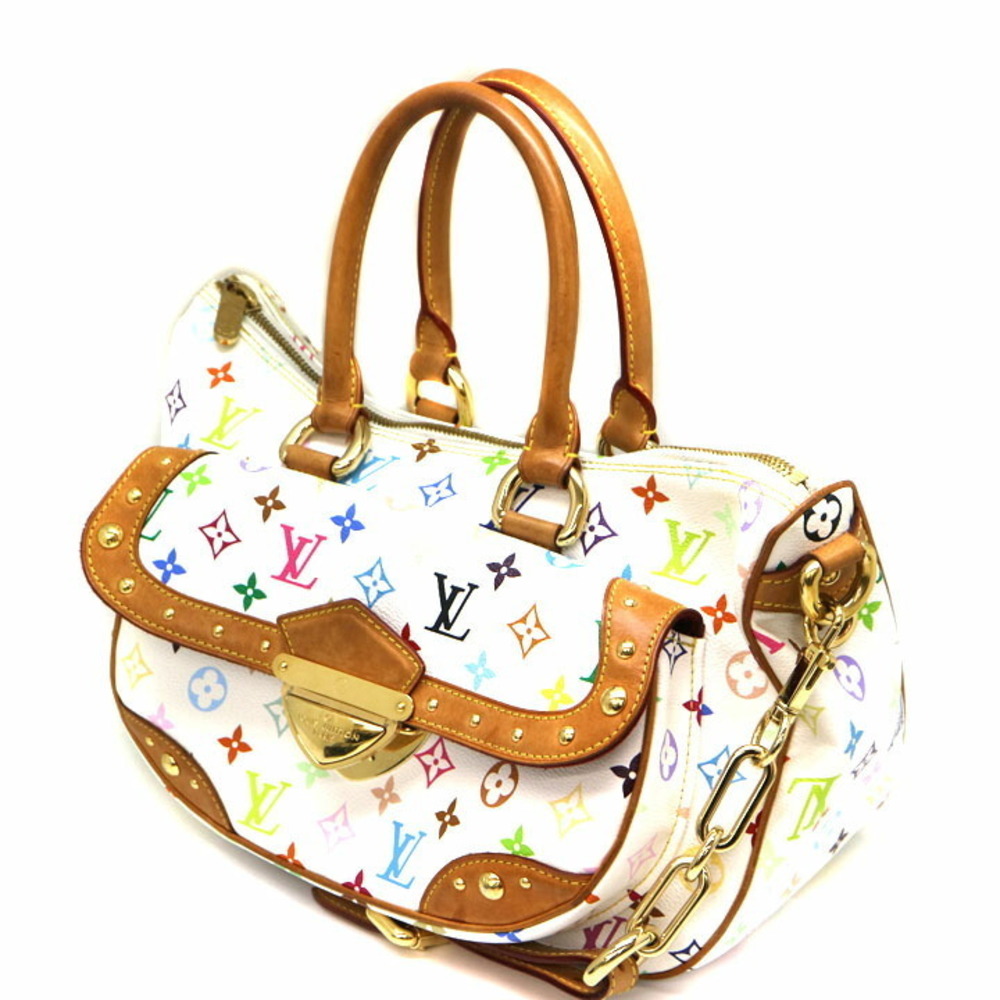 LOUIS VUITTON Rita Handbag Monogram Multicolor White LV